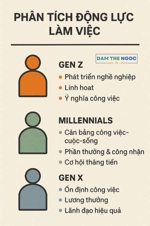 Đàm Thế Ngọc - Giữ chân nhân tài - Động lực làm việc của Gen X, Millenials và Gen Z 