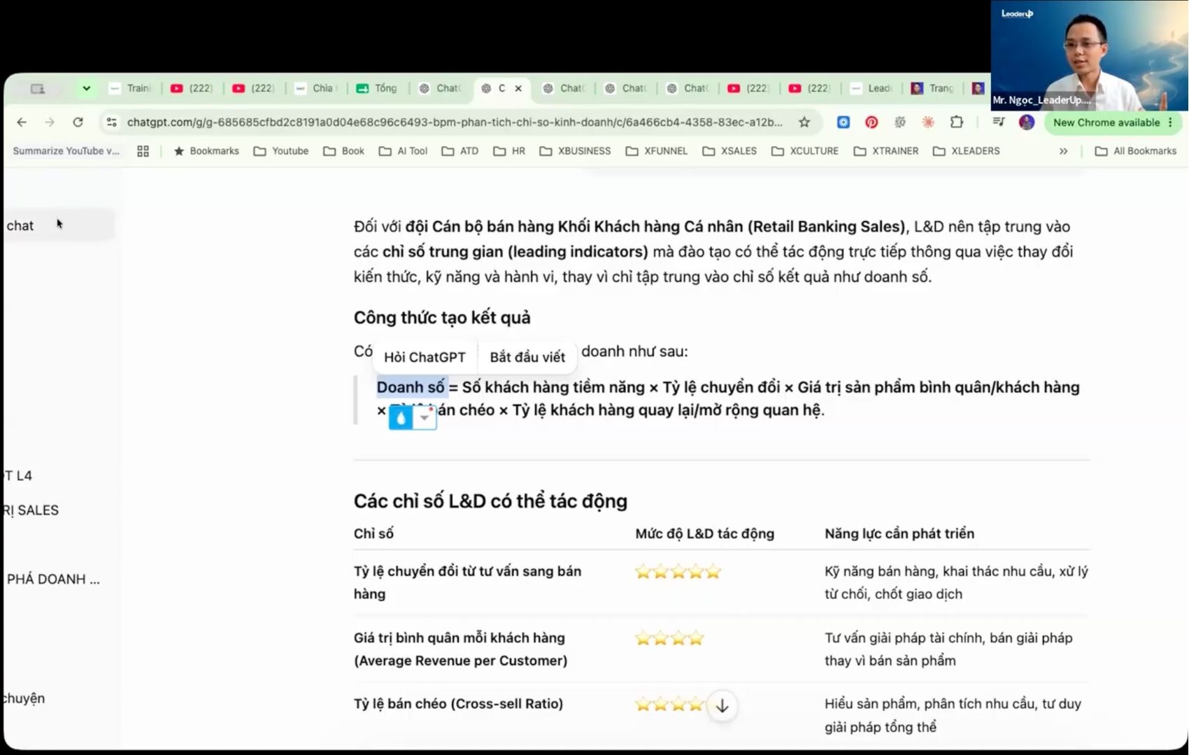Đàm Thế Ngọc - Dùng AI để đánh giá hiệu quả đào tạo cấp độ kết quả kinh doanh